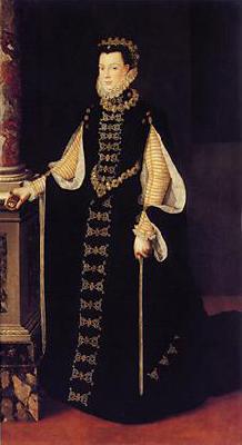 unknow artist Portrait of Elisabeth of Valois Queen consort of Spain1565(1565) oil painting image